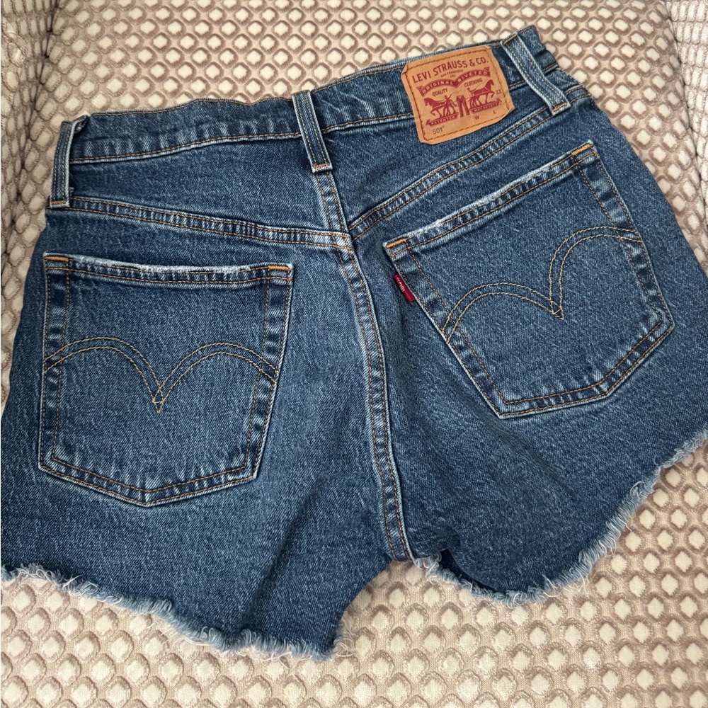 Levi's Blue Jean Shorts Classic Cutoff Style